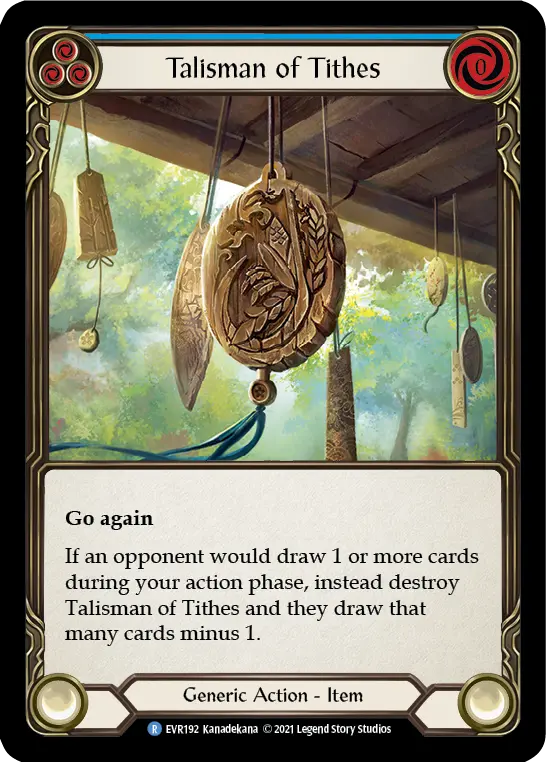 Talisman of Tithes (blue)