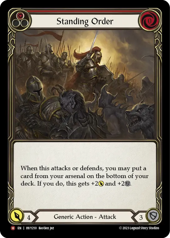 Standing Order (red)