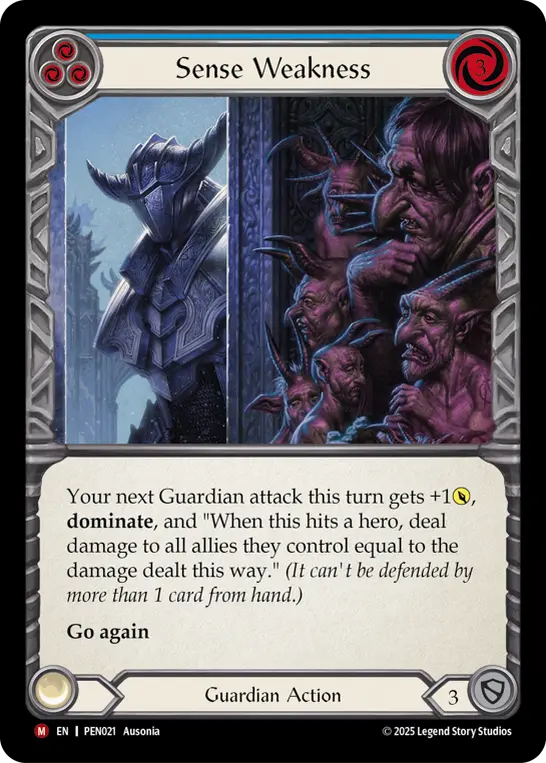 Sense Weakness (blue)