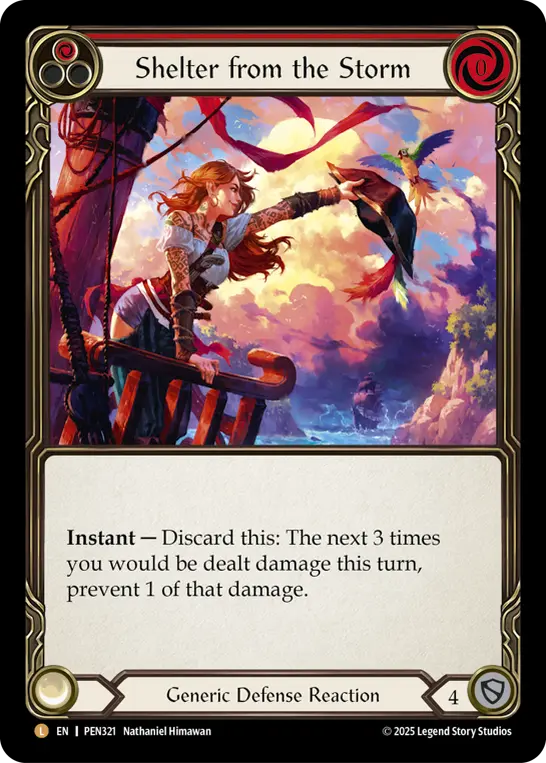 Shelter from the Storm (red)