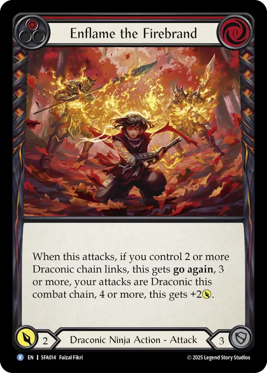 Enflame the Firebrand (red)