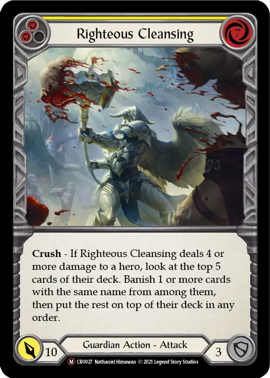 Righteous Cleansing (yellow)